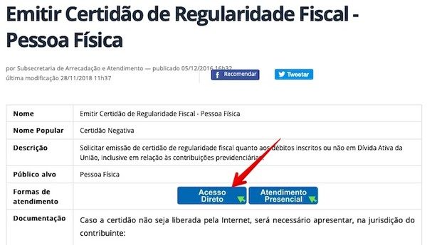 Emitir certidão de regularidade fiscal (CND): passo a passo