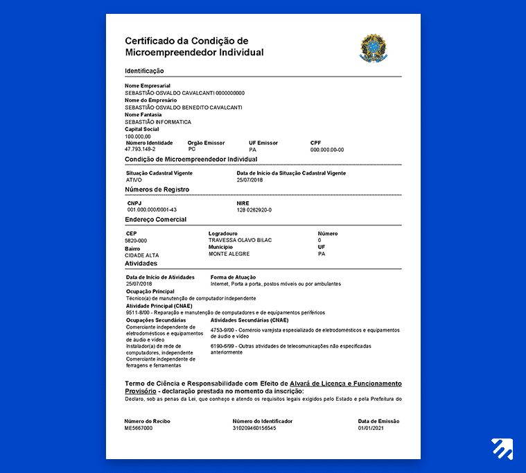 Comprovante MEI: Onde e como emitir o cartão comprovante de CNPJ MEI
