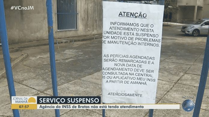 Agência do INSS em Salvador suspendeu atendimento por greve
